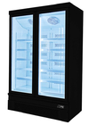 Congelador de refrigerador vertical comercial de la exhibición del supermercado de la congelación rápida para la comida congelada