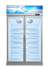 Congelador comercial de acero inoxidable -22°C de la exhibición del montante con 3 puertas