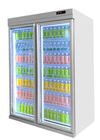 5 capas del refrigerador vertical de la bebida de la puerta de cristal comercial del refrigerador para la tienda al por menor