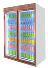 5 capas del refrigerador vertical de la bebida de la puerta de cristal comercial del refrigerador para la tienda al por menor