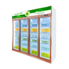 Equipo de refrigeración de cristal de alta calidad de la puerta de la bebida de la exhibición comercial del refrigerador