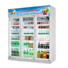 Refrigerador comercial vertical de la bebida de la puerta de cristal para el supermercado