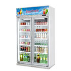 Refrigerador comercial vertical de la bebida de la puerta de cristal para el supermercado