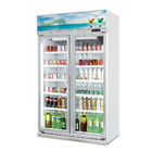 El refrigerador/las bebidas de cristal de la exhibición de la bebida del congelador de la puerta de los estantes ajustables exhibe el refrigerador