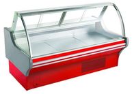 refrigerador de la exhibición de la tienda de delicatessen del refrigerador de la exhibición de la carne blanca de los 2m para el supermercado de la tienda de carne