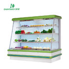Refrigerador abierto de la exhibición del anuncio publicitario para el supermercado con tamaño modificado para requisitos particulares