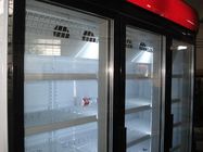 El refrigerador de cristal R404a de la puerta, congelador de la puerta de 3 vidrios automático descongela