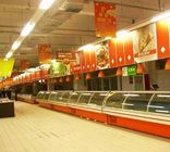 El supermercado de hacer hielo de la máquina proyecta el sistema con el compresor de Bizter