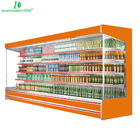 Refrigerador abierto de enfriamiento de Multideck de la fruta vegetal de la fan para el supermercado 220V 50HZ