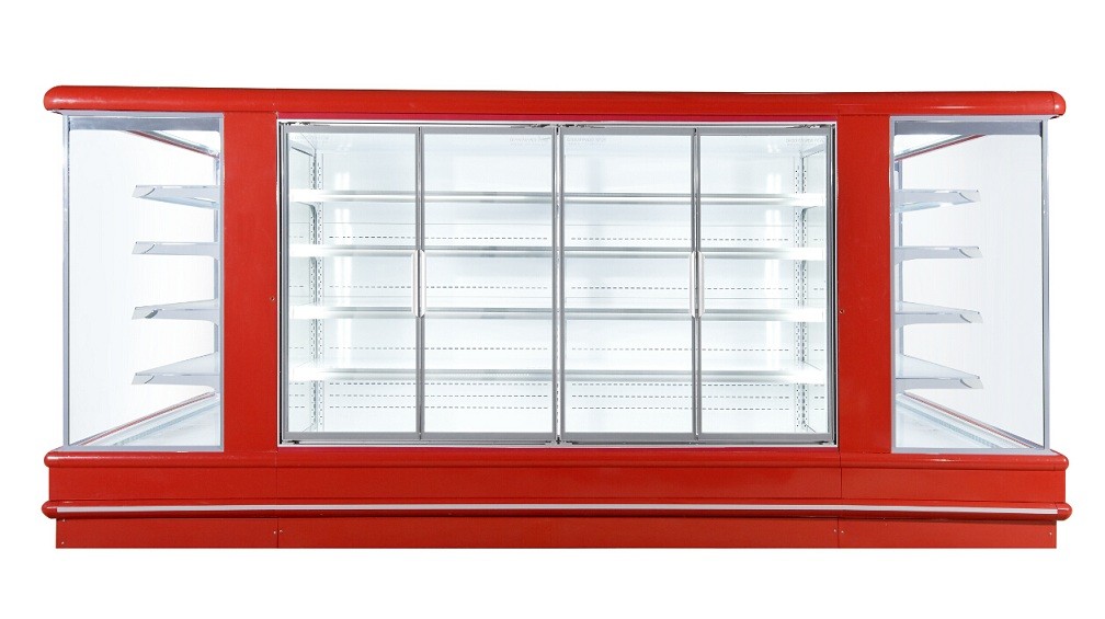 Tipo de refrigeración de Europa del escaparate del refrigerador abierto abierto de Multideck del supermercado