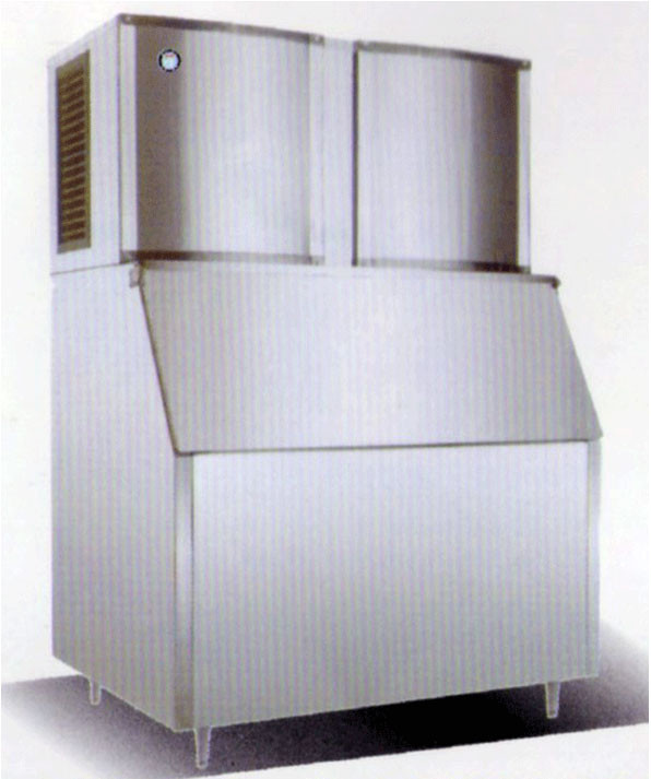 R22 / Máquina de hacer hielo 910kg de R404a con la puerta de cierre automático de la bisagra