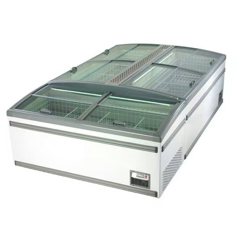 Congelador de descongelación automático de la isla del supermercado del equipo de refrigeración del congelador del pecho