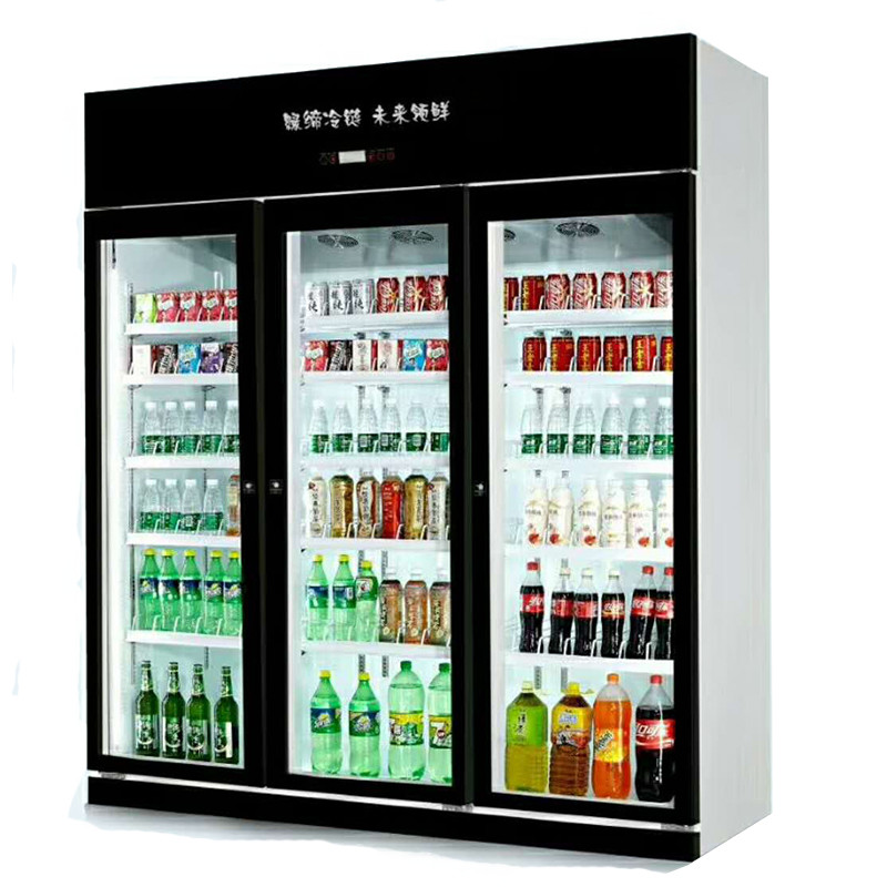 Equipo comercial del refrigerante del compresor del supermercado de la puerta doble del refrigerador de la venta al por mayor del precio bajo