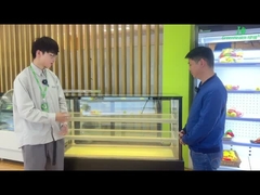 El uno mismo de cristal de Front Open Cake Display Freezer - contenga