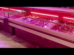 Exhibición comercial del escenario del uso de la visita de la vuelta de la exhibición del refrigerador