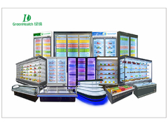 Congelador comercial de pantalla vertical con baja temperatura para carne y mariscos