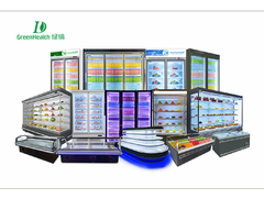 Refrigerador comercial ventilador de refrigeración de bebidas refrigerador refrigerador abierto con cortina de aire