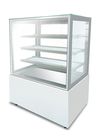 Congelador refrigerado montante blanco comercial de la vitrina del postre de la torta para la panadería