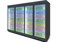 Refrigeradores comerciales planos de la bebida del alto de la transparencia top de cristal de la puerta para la tienda