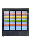 Refrigerador comercial de la exhibición de Multideck del refrigerador de cristal corriente silencioso de la puerta para las bebidas