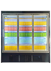 Refrigerador comercial de la exhibición de Multideck del refrigerador de cristal corriente silencioso de la puerta para las bebidas