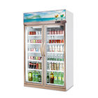 Congelador del escaparate de la puerta de cristal del refrigerador de la bebida/refrigerador verticales del supermercado