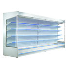 4 capas del refrigerador abierto de Multideck con el vidrio de Temperd o los estantes de acero pintados
