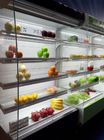 Refrigerador abierto de Multideck de la tienda del estante ajustable con el compresor R404a/R134 de DANFOSS