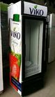 Refrigerador frío comercial vertical de la bebida de la bebida para la tienda al por menor con la puerta de cristal