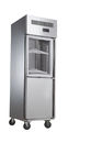 Refrigerador vertical comercial R134a con la pierna cargada ajustada