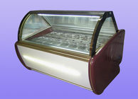 Refrigeradores ahorros de energía de la exhibición del helado con 20 cacerolas -22 - 18 °C OEM