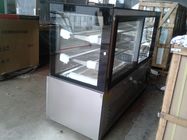 Congelador económico de los gabinetes del congelador de la exhibición de la torta con el vidrio curvado