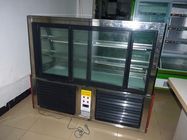 Congelador 110v/60hz 2000 * 730 * 1250 de 3 de la capa del negro vitrinas de la torta