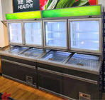 Refrigerador abierto de Multideck de la cosechadora para la fruta/el congelador vegetal de la crema de /Ice