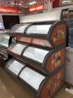 Congelador de cristal doble de la exhibición del helado de la puerta R404a del supermercado