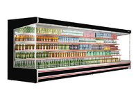 Refrigerador vertical de la exhibición de la bebida del refrigerador abierto comercial de Multideck