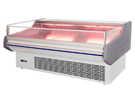 Refrigerador abierto de la fan de la carne del congelador de la comida multiusos de encargo del escaparate construido en sistema