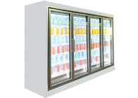 Refrigerador vertical de Multideck con ahorro de la energía del refrigerador de la barra de la vitrina del licor de la puerta