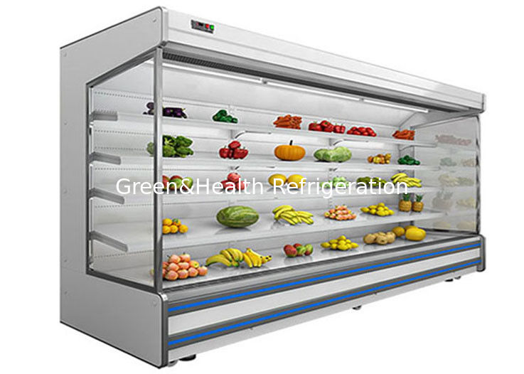 Refrigerador vegetal Multideck Juice Fruit Mall Refrigerator del aire abierto