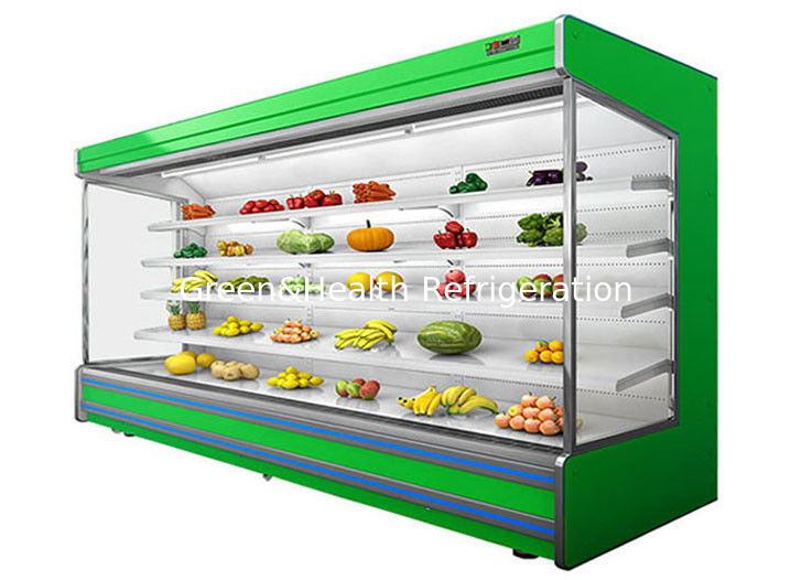 Refrigerador vegetal Multideck Juice Fruit Mall Refrigerator del aire abierto