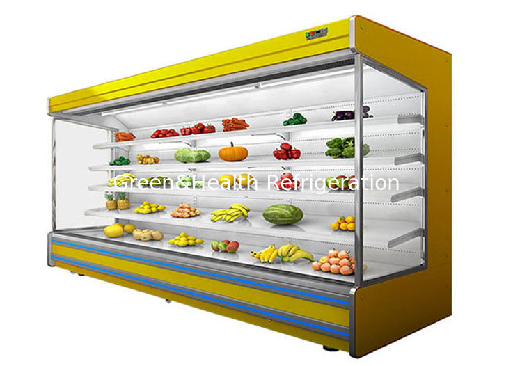 Refrigerador vegetal Multideck Juice Fruit Mall Refrigerator del aire abierto