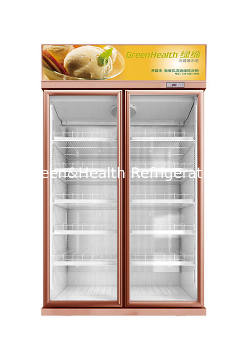 Refrigerador modificado para requisitos particulares de 1 2 3 puertas de cristal para las exhibiciones ninguna nevera comercial de la bebida fría de la niebla
