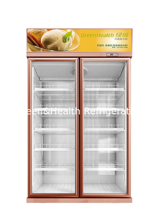 Refrigerador modificado para requisitos particulares de 1 2 3 puertas de cristal para las exhibiciones ninguna nevera comercial de la bebida fría de la niebla