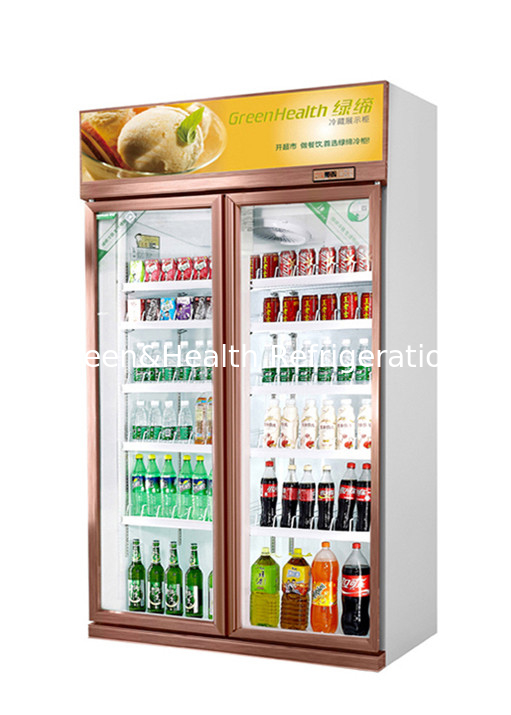 Refrigerador modificado para requisitos particulares de 1 2 3 puertas de cristal para las exhibiciones ninguna nevera comercial de la bebida fría de la niebla