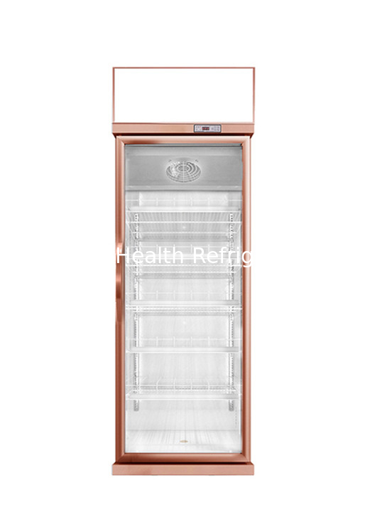 Refrigerador transparente de la bebida de la puerta de cristal del espacio grande para el producto refrigerado