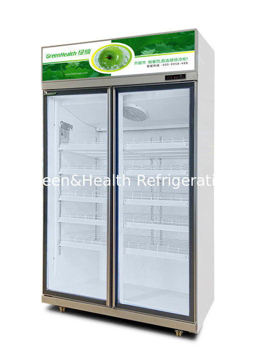 Vitrina Temprature 2 a 8 del refrigerador del soporte de la bebida del supermercado de la refrigeración por aire