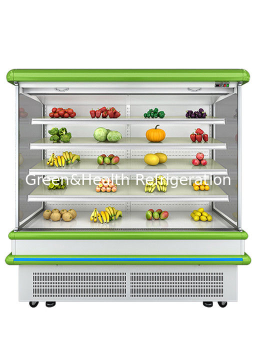 2.5m Supermercado Multidek Open Chiller con refrigeración dinámica del ventilador y descongelamiento automático para el refrigerador de pantalla de pared