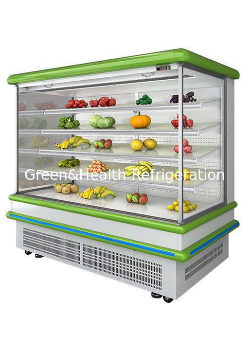 2.5m Supermercado Multidek Open Chiller con refrigeración dinámica del ventilador y descongelamiento automático para el refrigerador de pantalla de pared