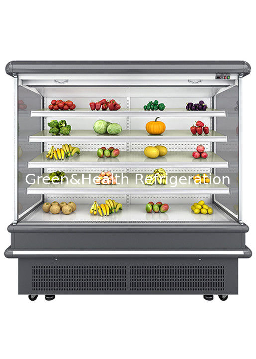 2.5m Supermercado Multidek Open Chiller con refrigeración dinámica del ventilador y descongelamiento automático para el refrigerador de pantalla de pared