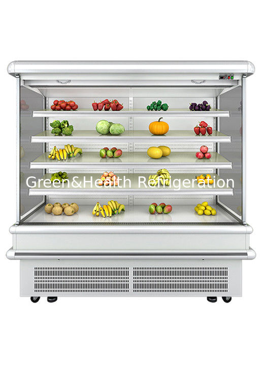 2.5m Supermercado Multidek Open Chiller con refrigeración dinámica del ventilador y descongelamiento automático para el refrigerador de pantalla de pared